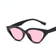 Load image into Gallery viewer, Triangular Cat Eye Sunglasses Women 2023 Trendy Vintage Retro Small Frame Personality Glasses Hollow Out Steampunk Sunglasses