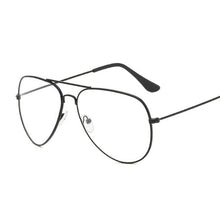 Load image into Gallery viewer, Ttransparent women&#39;s glasses pilot glasses black frame 2022 Spectacle Frame Clear Lens Fake Glasses feminino oculos eyeglasses