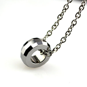 Tungsten Carbide Lucky Beads, Fashion Jewelry Choker For Women Pendants Stainless Steel Necklace With Chain WTU013P