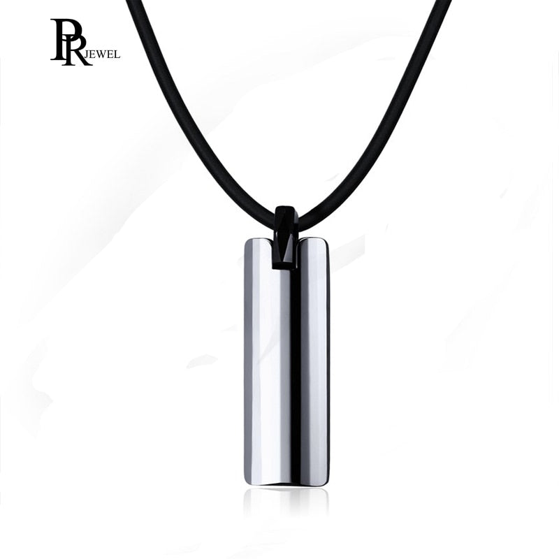 Tungsten Carbide Polished Pendant Necklace Gift for Men