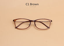 Load image into Gallery viewer, Tungsten Titanium Glasses Men's Brand Vintage Optical Clear Glasses Frames Women Square Elegantl Myopia Optical Eyeglasses