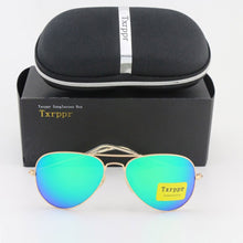 Load image into Gallery viewer, Txrppr Brand Designer  Pilot Sunglasses Men Driving Gold/purple Colorful Sun Glasses For Women UV400 with box