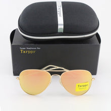 Load image into Gallery viewer, Txrppr Brand Designer  Pilot Sunglasses Men Driving Gold/purple Colorful Sun Glasses For Women UV400 with box