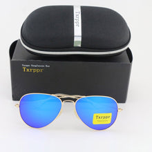 Load image into Gallery viewer, Txrppr Brand Designer  Pilot Sunglasses Men Driving Gold/purple Colorful Sun Glasses For Women UV400 with box