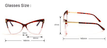 Load image into Gallery viewer, Myopia Prescription Glasses Women Men Cat Eye Clear Glasses Optical Eyeglasses Frame Transparent Lens Spectacle Frame Unisex