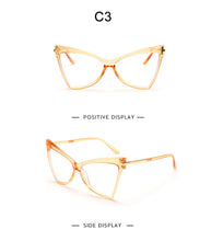 Load image into Gallery viewer, Myopia Prescription Glasses Women Men Cat Eye Clear Glasses Optical Eyeglasses Frame Transparent Lens Spectacle Frame Unisex