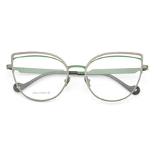 Load image into Gallery viewer, Women Pure Titanium Cat-eye eyeglass frames women Thin Retro Metal glasses Butterfly Full-Rim Lightweight Fashion eyeglasses