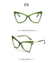 Load image into Gallery viewer, Myopia Prescription Glasses Women Men Cat Eye Clear Glasses Optical Eyeglasses Frame Transparent Lens Spectacle Frame Unisex