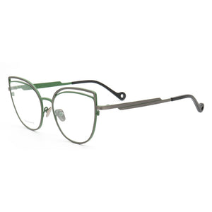 Women Pure Titanium Cat-eye eyeglass frames women Thin Retro Metal glasses Butterfly Full-Rim Lightweight Fashion eyeglasses