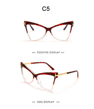 Load image into Gallery viewer, Myopia Prescription Glasses Women Men Cat Eye Clear Glasses Optical Eyeglasses Frame Transparent Lens Spectacle Frame Unisex