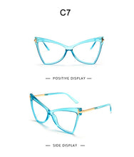 Load image into Gallery viewer, Myopia Prescription Glasses Women Men Cat Eye Clear Glasses Optical Eyeglasses Frame Transparent Lens Spectacle Frame Unisex