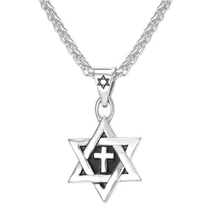 Jewish Magen Star of David Necklace Men/Women Bat Mitzvah Gift Israel Judaica Hebrew Jewelry Hanukkah Pendant Gold Color P723