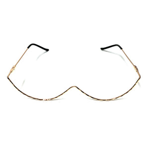 Luxury Fashion Diamond eyeglasses Alloy Frame for Women green and Red Pink Gem Lensless Chain Pendant Half Frame glasses