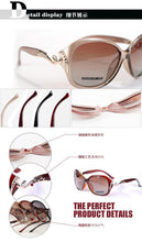 Carica l'immagine nel visualizzatore di Gallery, DANKEYISI Hot Polarized Sunglasses Women Sunglasses UV400 Protection Fashion Sunglasses With Rhinestone Sun Glasses Female 2022