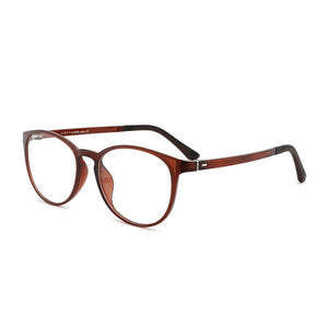 ULTEM (PEI) Montatura per occhiali rotondi al tungsteno Montatura per occhiali da donna Occhiali da vista ultraleggeri superelastici Occhiali da vista