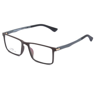 ULTEM Ultra-light Glasses Men's Eyeglasses W/Spring Hinge Rectangle Eye Glasses For Man 54mm Sport Optical Frame W/Case