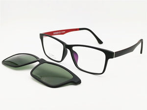 ULTEM rectangle shape optical eyeglasses frame with clip on polarized oversized myopia Hyperopia sunglasses for men 036