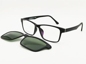 ULTEM rectangle shape optical eyeglasses frame with clip on polarized oversized myopia Hyperopia sunglasses for men 036