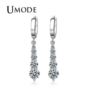 2018 New Fashion CZ Zirconia Drop Earring for Women Huggie Earring Jewelry Boucle D'oreille Pendientes Mujer Moda AUE0420