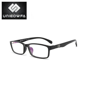 UNIEOWFA Blue Transparent Glasses Frame Men Women Clear Optical Prescription Eyewear Frame TR90 Spectacles Myopia Eyeglasses