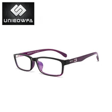 Load image into Gallery viewer, UNIEOWFA Blue Transparent Glasses Frame Men Women Clear Optical Prescription Eyewear Frame TR90 Spectacles Myopia Eyeglasses