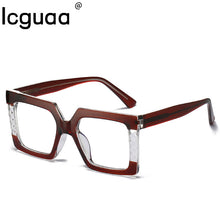 Load image into Gallery viewer, UV400 Color Matching Square Optical Glasses Wear Imitation Plate CP Ferrule TR90 Anti Blue Light Optical Glasses Gafas Óculos
