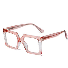 Load image into Gallery viewer, UV400 Color Matching Square Optical Glasses Wear Imitation Plate CP Ferrule TR90 Anti Blue Light Optical Glasses Gafas Óculos