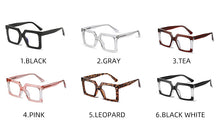 Load image into Gallery viewer, UV400 Color Matching Square Optical Glasses Wear Imitation Plate CP Ferrule TR90 Anti Blue Light Optical Glasses Gafas Óculos