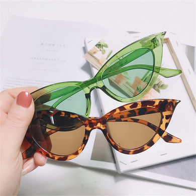 UV400 Personality Cat Eye Sunglasses Trendy Driving Streamlined Sun Glasses Female Street Shooting Eyewear Brand Designer