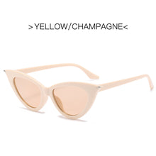 Load image into Gallery viewer, UV400 Personality Cat Eye Sunglasses Trendy Driving Streamlined Sun Glasses Female Street Shooting Eyewear Brand Designer