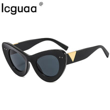 Load image into Gallery viewer, UV400 Summer Ladies Plastic Oversized Sun Glasses Outdoor Shades Chic Sunglasses Women 2023  Brand Cat Eye