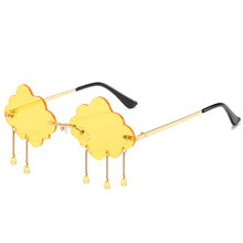 Load image into Gallery viewer, UV400 Trendy Tassel Sunglasses Retro Rimless Sun Glasses Steampunk Sunglasses Shades Funny Clouds Shaped Eyeglasses