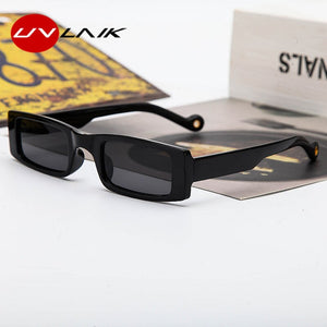 UVLAIIK-gafas de sol cuadradas pequeñas para hombre y mujer, anteojos de sol rectangulares con montura Vintage, para exteriores, UV400