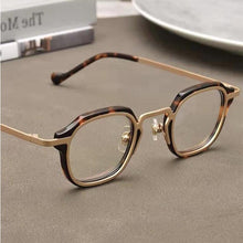 Load image into Gallery viewer, UVLAIK Alloy Small Round Glasses Frame Men Women Custom Myopia Prescription Eyeglass Lenses Retro Metal Blue Light Eyeglasses