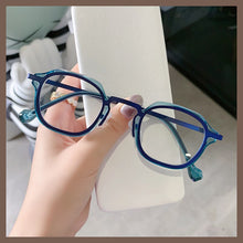 Load image into Gallery viewer, UVLAIK Alloy Small Round Glasses Frame Men Women Custom Myopia Prescription Eyeglass Lenses Retro Metal Blue Light Eyeglasses