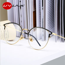Load image into Gallery viewer, UVLAIK Anti Blue Light Glasses Frame Cat Eye Eyeglasses Frames Women Computer Protection Eyewear Optical Spectacles Myopia Frame