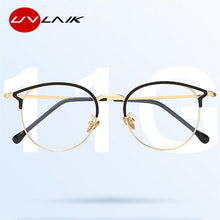 Load image into Gallery viewer, UVLAIK Anti Blue Light Glasses Frame Cat Eye Eyeglasses Frames Women Computer Protection Eyewear Optical Spectacles Myopia Frame