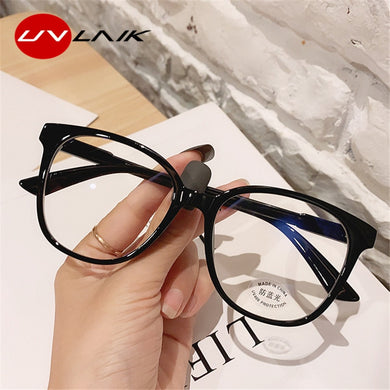 UVLAIK Blue Light Blocking Glasses Frame Anti Decorative Glasses Light Computer Eyeglasses Frame Radiation Protection Eyewear