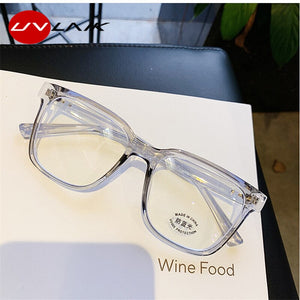 UVLAIK Blue Light Blocking Women's Eyewear Frame Myopia Glasse Frames Spectacles Ladies Transparent Optical Men Eye Glasses
