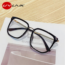Load image into Gallery viewer, UVLAIK Blue Light Women's Glasses Frame Oversized Computer Eyeglasses Vintage Men Spectacles Transparent Square Eyewear Frames