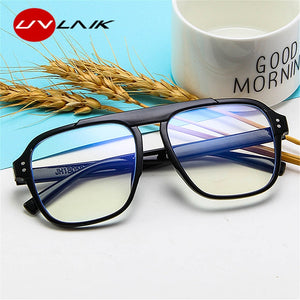 UVLAIK Occhiali con blocco luce blu Montatura per occhiali da donna Miopia Occhiali trasparenti Occhiali da vista da uomo Montature da vista da donna 