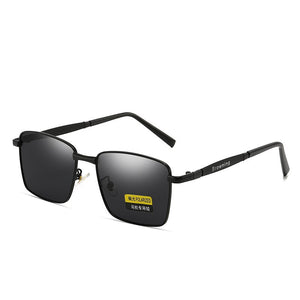 UVLAIK Classic Anti-UV400 Male Mirror Polarized Sunglasses Shade Men Women Brand Design Driving Square Frame Sun Glasses for men