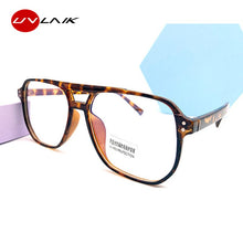 Carica l&#39;immagine nel visualizzatore di Gallery, UVLAIK Double Beam Anti Blue Light Glasses Frame Women Men Retro Big Frame Myopia Eyeglasses Female Oversized Fat Mirror Frame
