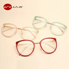 Load image into Gallery viewer, UVLAIK Optical Glasses Transparent Lens Myopia Eyeglasses Women Vintage Metal Spectacles Womens Designer Eyeglass Frames