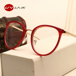 Optical Glasses Transparent Lens Myopia Eyeglasses Women Vintage Metal Spectacles Womens Designer Eyeglass Frames