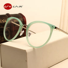 Load image into Gallery viewer, UVLAIK Optical Glasses Transparent Lens Myopia Eyeglasses Women Vintage Metal Spectacles Womens Designer Eyeglass Frames