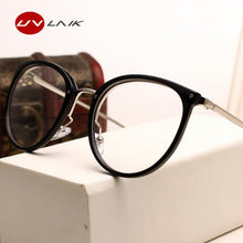 Load image into Gallery viewer, UVLAIK Optical Glasses Transparent Lens Myopia Eyeglasses Women Vintage Metal Spectacles Womens Designer Eyeglass Frames