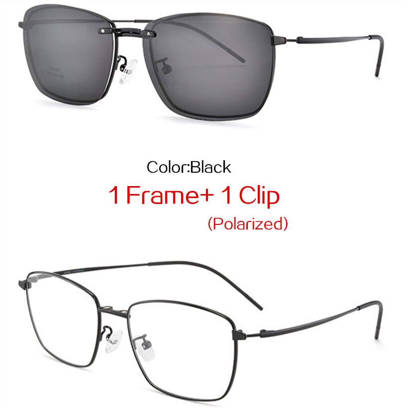 UVLAIK Magnet Polarized Sunglasses Men Women Retro Clip On Glasses Eyewear Metal Frames Optical Prescription Eyeglass Lense