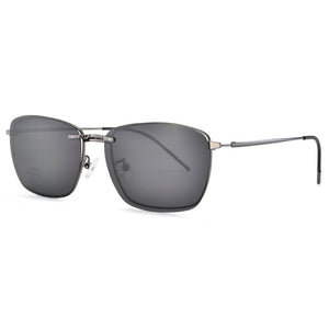 UVLAIK Magnet Polarized Sunglasses Men Women Retro Clip On Glasses Eyewear Metal Frames Optical Prescription Eyeglass Lense