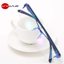 Load image into Gallery viewer, UVLAIK Men Finished Myopia Glasses Men&#39;s Business Metal Short-sighted Eyewear Half Frame With Degree Alloy Eyeglasses Frame
